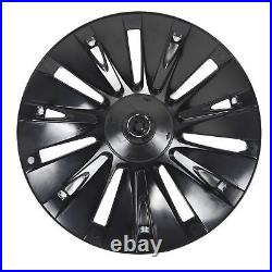 Wheel Rim Cover Wheel Hub Cap Matte Black For Model Y