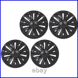 Wheel Rim Cover Wheel Hub Cap Matte Black For Model Y