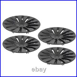Wheel Rim Cover Wheel Hub Cap Matte Black For Model Y