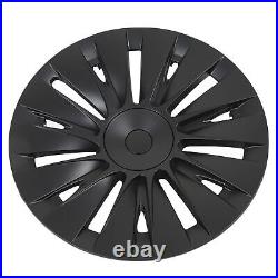 Wheel Rim Cover Wheel Hub Cap Matte Black For Model Y