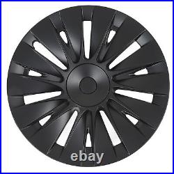 Wheel Rim Cover Wheel Hub Cap Matte Black For Model Y
