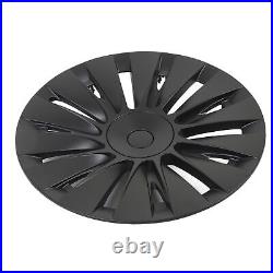 Wheel Rim Cover Wheel Hub Cap Matte Black For Model Y