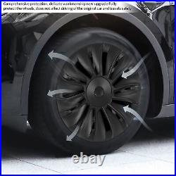 Wheel Trims Wheel Trims 19 Inch Set Of 4 Wheel Hub Cap Matte Black Full Wrap