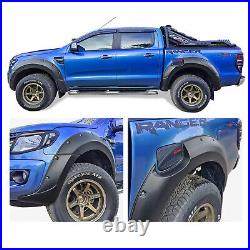 Wide Body Wheel Arches for Ford Ranger 2012-2015 T6 Fender Flares Matte Black