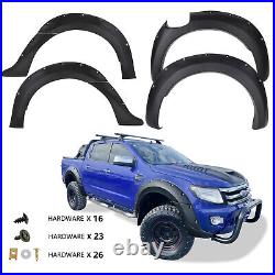 Wide Body Wheel Arches for Ford Ranger 2012-2015 T6 Fender Flares Matte Black