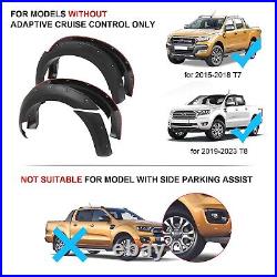 Wide Wheel Arches Fender Flares for Ford Ranger 2019-2023 T8 Wildtrak Bolt Style