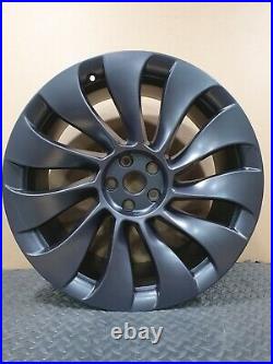 X1 Genuine Tesla Model Y Rear Alloy Wheel Rim 10.5j X 21, 118822700b, Satin Grey