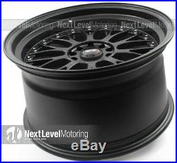 XXR 521 18x10 5-114.3/5-120 +25 Flat Black Wheels (Set of 4) Classic Mesh