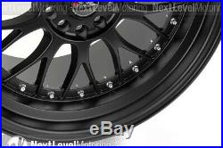 XXR 521 18x10 5-114.3/5-120 +25 Flat Black Wheels (Set of 4) Classic Mesh