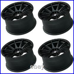 XXR 527 17 8.25 5x100/114 ET25 FLAT BLACK MASSIVE WIDE RIMS ALLOYS WHEELS Z1789