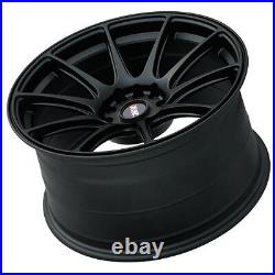 XXR 527 17 8.25 5x100/114 ET25 FLAT BLACK MASSIVE WIDE RIMS ALLOYS WHEELS Z1789