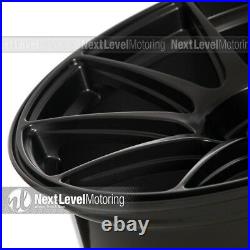 XXR 527 20x10 5-114.3 +40 Flat Black Wheels (Set of 4) Deep Concave Spokes