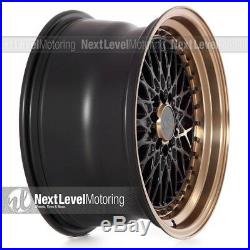XXR 536 17x9 5-100/5-114.3 +25 Flat Black/Bronze Wheels (Set of 4) Classic Mesh