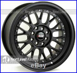 Xxr 521 16x8 4x100 4x114.3 +20 Flat Black Wheels (set Of 4)