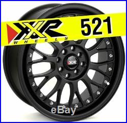 Xxr 521 17x7 5x100 5x114.3 +38 Flat Black Wheels (set Of 4)