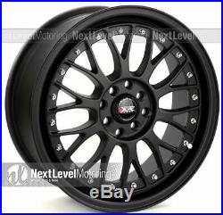 Xxr 521 17x7 5x100 5x114.3 +38 Flat Black Wheels (set Of 4)