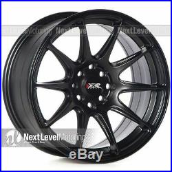 Xxr 527 16x8 4x100 4x114.3 +20 Flat Black Wheels (set Of 4)