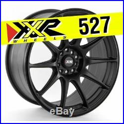 Xxr 527 18x8.75 5x100 5x114.3 +35 Flat Black Wheels (set Of 4)