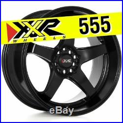 Xxr 555 18x10 5x100 5x114.3 +25 Flat Black Wheels (set Of 4)