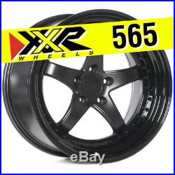 Xxr 565 18x10.5 5x114.3 +20 Flat Black Wheels (set Of 4)