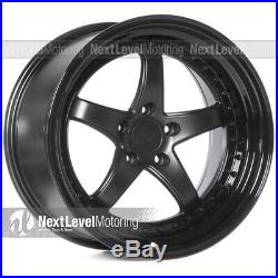 Xxr 565 18x10.5 5x114.3 +20 Flat Black Wheels (set Of 4)