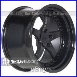 Xxr 565 18x10.5 5x114.3 +20 Flat Black Wheels (set Of 4)